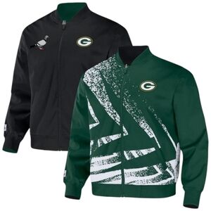 Men's NFL x Staple Hunter Green Green Bay Packers Reversible Core Jacket S L